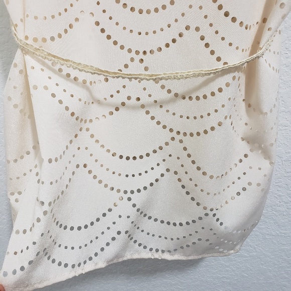 Daytrip Cream Tie Waist Tank Top with Ruffle Neck - Picture 5 of 6